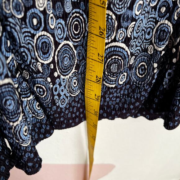 Vintage Y2K Blue Maxi Skirt 2000s Boho Grunge Retro 90s Whimsigoth 1X - Picture 3 of 5